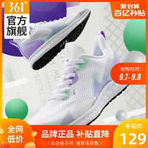 361 women's shoes sports shoes 2020 new autumn mesh breathable 361 degrees lightweight waterproof running shoes Q elastic running shoes