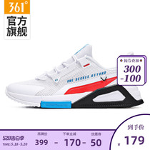 361 men's shoes Q spring sports shoes 2020 new fashion trend breathable mesh all over white casual shoes men