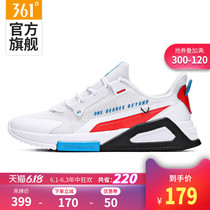 361 men's shoes Q spring sports shoes 2020 new fashion trend breathable mesh all over white casual shoes men