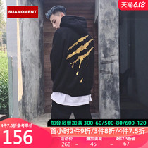 Suamoment generation blood claw scratch gilded Hoodie couple ins loose national trend lazy CEC
