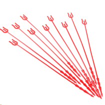 Long plug short rod three-fork card insert chicken heart stick flower opening flower basket bouquet plastic card plug supplies