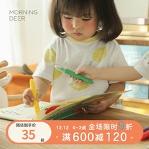 Deer early crayons for young children safe non-toxic washable brush kindergarten stationery color smooth baby oil painting stick