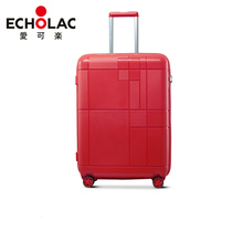 Echolac Coca luggage case universal wheel travel case men and womens luggage red 20 inch boarding box