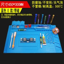 Maintenance Desk Thermal insulation pad Mobile phone Computer Silicone Bench Mat high-temperature-resistant Smell Hot Wind Gun Welding Bench Accessories Repair Pad