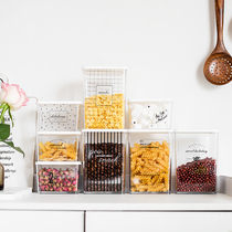 Maker press type vacuum sealed storage jar kitchen household grain snack plastic acrylic table top storage box