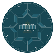 New Texas Holdem table pad round chip poker table cloth pad Black Jack rubber pad can be customized countertop cloth
