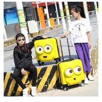 Childrens trolley suitcase 3D three-dimensional boys and girls suitcase 20 inch universal wheel combination lock 18 inch boarding case