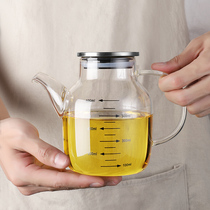 Kitchen household glass oil pot leak-proof and non-leaking oil tank sauce pot oil bottle vinegar pot seasoning bottle