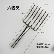 Fast food restaurant handheld loose spatula tool clip restaurant portable restaurant vegetable stall six-tooth bean sprouts fork commercial