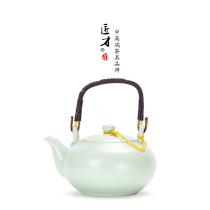 Chinese style Ru kiln tea set large lifting beam pot set large capacity household Tea Tea Teapot ceramic single cool kettle