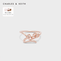 CHARLESKEITH SPRINGTIME ACCESSORIES CK5-32120308 LADY RING FIXED ASYMMETRICAL METAL TWISTED RING