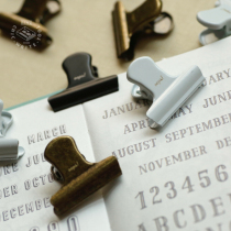 Retro metal cute small storage clip Bill sealing clip Hand account clip Long tail clip three options