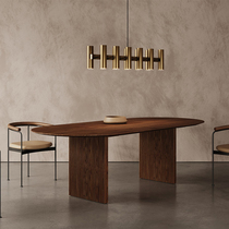 Nordic Solid Wood Conference Table Minimalist Modern Large Table Bench Strip Desk Oval Training Negotiation Table