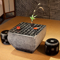 Stone table stone bench courtyard set of outdoor leisure table and chair waterproof sunscreen combination chess table go table go table tea table
