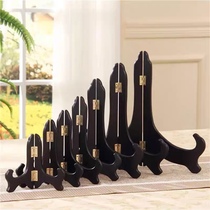 Michelin Club Hotel Sashimi Seafood Making Bracket Plate Ceramic Tea Art Photo Display Rack Wooden Bracket