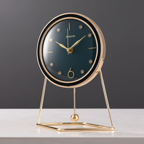 Shell desktop clock creative living room placed home desk clock light luxury ornaments bedroom pendulum clock desktop clock clock