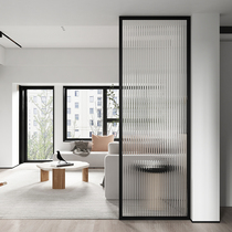 Light luxury Changhong glass screen partition modern simple living room room wash porch door decoration new Chinese decoration