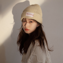 Civen & Kivan letter patch wool hat female autumn winter wild Net red sun Series warm cold hat knitted hat