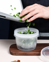 4166 Onion garlic ginger fresh box Double layer design breathable drain refrigerated food vegetable and fruit storage box