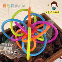 USA Manhattan ball hand grabbing ball baby bite glue baby tooth glue silicone soft grinding tooth stick bite glue