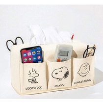  Japanese-style cartoon cute dog canvas storage box desktop study paper towel cover storage box frame B4643