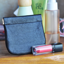 Automatic closing goatskin wallet leather Bluetooth headset storage bag foreign trade female student coin key bag