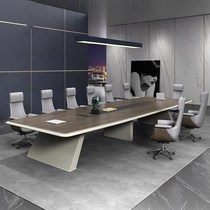 Large conference table and chairs combined long bar table minimalist modern bar table negotiating table Multi-person meeting room desk and chairs