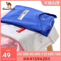 Camel children's wear boy's short sleeve T-shirt girl's 2020 summer baby bottoming shirt middle and big children's half sleeve top