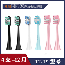 Adapt to the same family Smartsonic+ sonic electric toothbrush head universal replacement head soft hair T2-T9/T12