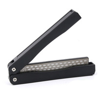 Outdoor home kitchen portable double-sided fan folding knife sharpener outdoor picnic tools