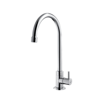 The Hengjie HMF2600-5 mop pool tap on the floor of the