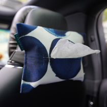 Draft original design ink dots car tissue box creative hanging car tissue cover paper box fabric art