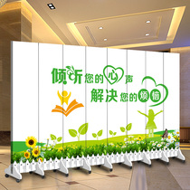 Hot sale screen partition wall primary and secondary school psychological counseling room layout trusteeship training class decoration cover mobile folding