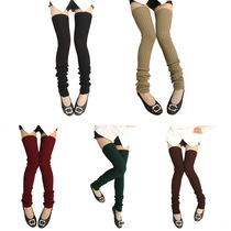 sock knitted wool socks extended winter adult fashion knee leg sleeves extended thigh socks knee pads