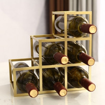 New Fujian Fu Baijiu living room household wine rack Red wine display cabinet Diamond wine rack Bottle rack
