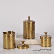India imported brass tea pot storage coffee sugar jar north European and American style table coffee table light luxury decorative ornaments