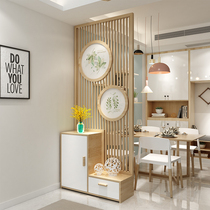 Modern simple screen cabinet integrated partition cabinet porch cabinet living room indenith shoe cabinet round hollow screen