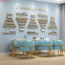 Cosmetics display cabinet Beauty salon product shelf display rack Small nail shop cabinet display rack shelf Chen O