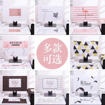 Computer protective cover cotton linen desktop all-in-one LCD monitor case mouse dust cover keyboard cover cloth set