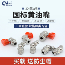304 stainless steel butter nozzle head universal high pressure oil injection nozzle butter gun accessories car butter nozzle head