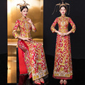 Xiuhefu 2020 new wedding dress Chinese wedding dress costume wedding dress Slim big five blessing dragon and phoenix gown bride autumn