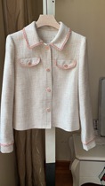 Spot P 20 new two-color Lapel cute little fragrant coat prjka2320q jka2320q