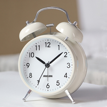Super loud sound metal small alarm clock students with luminous creative personality lazy simple silent bedside children alarm