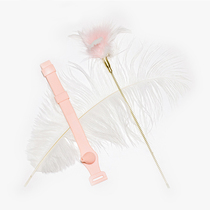 Pet feet with a cat stick resistant collar cat feathers cat feathers cat sticks cat self-Hi artifact cat supplies