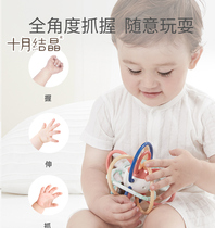 October Crystallized Manhattan hands Grip Balls Baby Tooth Gum Grinders Baby Toys Teeth Bites Soft Silicone Gel can be boiled