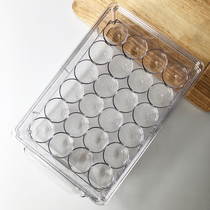 XMAN stock egg storage box rectangular fresh-keeping box refrigerator portable storage basket tray egg grid