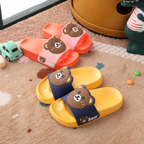 Childrens slippers summer new boy little girl home indoor non-slip cute outside wear baby cool slippers