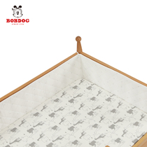Babu bean crib bed for four seasons with baby bedding removable and washable breathable anti-collision splicing bed fence cloth