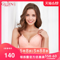 Ancient and modern women's large q-cotton lace thin cotton cup with high side and breast milk collection bra bra female 0i258