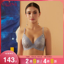 Ancient and modern comfortable full cup breathable Q cotton thin steel ring supporting big breast thin cup bra underwear female 0I208